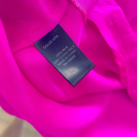 Dolce Vita Open Back Silk Top - Picture 5 of 5